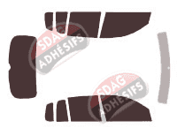Kit film teinté Volkswagen Tiguan (1) 5 portes (2007 - 2016)