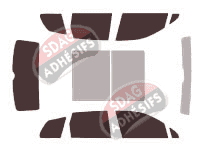 Kit film teinté Volkswagen Touareg (2) 5 portes (2010 - 2019)