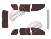 Kit film teinté Volkswagen Touareg (1) 5 portes (2002 - 2010)