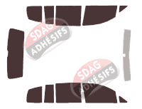 Kit film teinté Volkswagen Touran (2) Cross 5 portes (2011 - 2016) Kit film teinté Volkswagen Touran (2) Cross 5 portes (2011 - 2016)