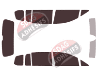 Kit film teinté Volkswagen Touran (3) 5 portes (2015 - 2024) Kit film teinté Volkswagen Touran (3) 5 portes (2015 - 2024)