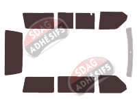 Kit film teinté Volkswagen Transporter T4 (4) Court 4 portes (1990 - 2003)