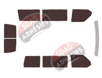 Kit film teinté Volkswagen Transporter T4 (4) Court 5 portes (1990 - 2003)