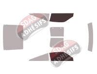 Gabarit vitrage - kit vitres avant - Nissan 300 ZX (1) Coupe 3 portes (1984 - 1990)