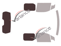 Glazing template - 3/4 rear kit - Peugeot Rifter (1) 4-5 door van (since 2018) Glazing template - 3/4 rear kit - Peugeot Rifter (1) 4-5 door van (since 2018)