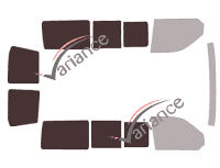 Glazing template - 3/4 rear kit - Volkswagen Transporter T6 (6) Short 5-door (since 2015) Glazing template - 3/4 rear kit - Volkswagen Transporter T6 (6) Short 5-door (since 2015)