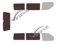 Gabarit vitrage - kit 3/4 arrière - Volkswagen Transporter T5 (5) Court 4 portes (2003 - 2015) Gabarit vitrage - kit 3/4 arrière - Volkswagen Transporter T5 (5) Court 4 portes (2003 - 2015)