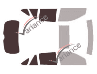 Glazing template - 3/4 rear kit - Lexus RX (2) 5 doors (2003 - 2009)