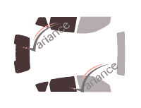 Glazing template - 3/4 rear kit - Pontiac Vibe 5 doors (2002 - 2008)