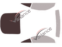 Glazing template - 3/4 rear kit - Audi TT (2) Coupe 3 doors (2006 - 2014) Glazing template - 3/4 rear kit - Audi TT (2) Coupe 3 doors (2006 - 2014)