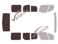Gabarit vitrage - kit 3/4 arrière - Renault Trafic (2) Court 4 portes (2002 - 2015) Gabarit vitrage - kit 3/4 arrière - Renault Trafic (2) Court 4 portes (2002 - 2015)