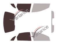 Glazing template - 3/4 rear kit - Citroën C5 (1) (phase 1) 5 doors (2001 - 2004) Glazing template - 3/4 rear kit - Citroën C5 (1) (phase 1) 5 doors (2001 - 2004)