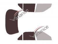 Glazing template - 3/4 rear kit - Peugeot 605 Sedan 4 doors (1989 - 2000) Glazing template - 3/4 rear kit - Peugeot 605 Sedan 4 doors (1989 - 2000)