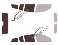 Glazing template - 3/4 rear kit - Renault Megane (2) Break 5 doors (2003 - 2009) Glazing template - 3/4 rear kit - Renault Megane (2) Break 5 doors (2003 - 2009)