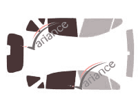 Glazing template - 3/4 rear kit - Peugeot 207 SW Estate 5 doors (2007 - 2013) Glazing template - 3/4 rear kit - Peugeot 207 SW Estate 5 doors (2007 - 2013)