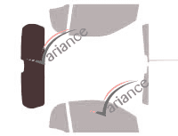 Glazing template - 3/4 rear kit - Smart ForTwo (2) 3-door Coupe (2007 - 2014)