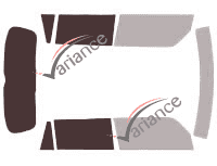 Gabarit vitrage - kit 3/4 arrière - Scion xB 5 portes (2007 - 2015)