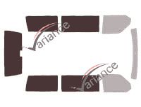 Glazing template - 3/4 rear kit - Volkswagen Transporter T4 (4) Short 4 doors (1990 - 2003) Glazing template - 3/4 rear kit - Volkswagen Transporter T4 (4) Short 4 doors (1990 - 2003)