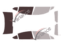 Glazing template - 3/4 rear kit - Citroën C5 (2) Sedan 4 doors (2008 - 2018) Glazing template - 3/4 rear kit - Citroën C5 (2) Sedan 4 doors (2008 - 2018)