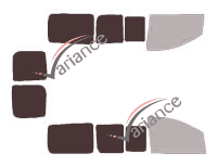 Mascherina per vetri - Kit 3/4 posteriore - Peugeot Expert (2) Court 6 porte (2007 - 2017) Mascherina per vetri - Kit 3/4 posteriore - Peugeot Expert (2) Court 6 porte (2007 - 2017)