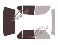 Glazing template - 3/4 rear kit - Bmw Serie 7 / i7 (1) 4-door sedan (1977 - 1987) Glazing template - 3/4 rear kit - Bmw Serie 7 / i7 (1) 4-door sedan (1977 - 1987)