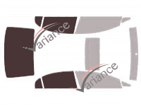 Mascherina per vetri - kit 3/4 posteriore - Honda Civic (8) Sedan 4 porte (2006 - 2011)