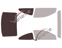 Mascherina per vetri - kit 3/4 posteriore - Pontiac GTO Coupe 3 porte (2004 - 2007)