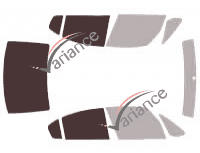 Glazing template - 3/4 rear kit - Suzuki SX4 (1) 4-door sedan (2006 - 2015)