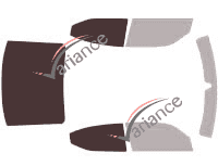 Mascherina di verniciatura - kit 3/4 posteriore - Dodge Charger (6) berlina 4 porte (2006 - 2011)