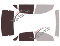 Dima di vetratura - Kit 3/4 posteriore - Ford Focus (2) berlina 4 porte (2005 - 2011)