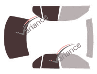 Gabarit vitrage - kit 3/4 arrière - Infiniti G (1) 20 Berline 4 portes (1991 - 1996)