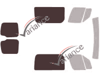 Glazing template - 3/4 rear kit - Mercedes-Benz Sprinter (2) 5-door SuperCab (2006 - 2018) Glazing template - 3/4 rear kit - Mercedes-Benz Sprinter (2) 5-door SuperCab (2006 - 2018)