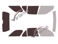 Glazing template - 3/4 rear kit - Peugeot 306 (1) 5-door estate (1994 - 2002) Glazing template - 3/4 rear kit - Peugeot 306 (1) 5-door estate (1994 - 2002)