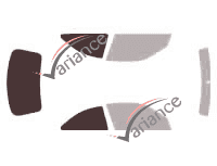 Glazing template - 3/4 rear kit - Citroën Xsara (1) Coupe 3 doors (1997 - 2005) Glazing template - 3/4 rear kit - Citroën Xsara (1) Coupe 3 doors (1997 - 2005)