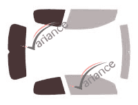Glazing template - kit 3/4 rear - Volkswagen Golf (6) 3 portes (2008 - 2013) Glazing template - kit 3/4 rear - Volkswagen Golf (6) 3 portes (2008 - 2013)