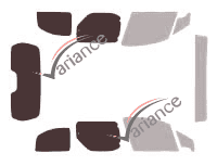 Template for glazing - kit 3/4 rear - Citroën Berlingo (2) 5 portes (2008 - 2018) Template for glazing - kit 3/4 rear - Citroën Berlingo (2) 5 portes (2008 - 2018)