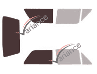 Glazing template - kit 3/4 rear - Volkswagen Golf (2) 3 portes (1983 - 1987) Glazing template - kit 3/4 rear - Volkswagen Golf (2) 3 portes (1983 - 1987)