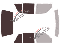 Glazing template - kit 3/4 rear - Volkswagen Golf (2) 5 portes (1987 - 1992) Glazing template - kit 3/4 rear - Volkswagen Golf (2) 5 portes (1987 - 1992)
