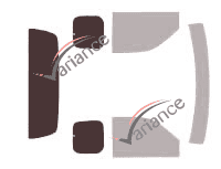Glazing template - 3/4 rear kit - Mazda BT-50 (1) Super Cab Pick-Up 4 doors (2006 - 2011) Glazing template - 3/4 rear kit - Mazda BT-50 (1) Super Cab Pick-Up 4 doors (2006 - 2011)