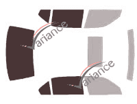 Glazing template - 3/4 rear kit - Bmw Serie 7 / i7 (3) Long Sedan 4 doors (1994 - 2001) Glazing template - 3/4 rear kit - Bmw Serie 7 / i7 (3) Long Sedan 4 doors (1994 - 2001)