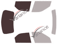 Gabarit vitrage - kit 3/4 arrière - Citroën Xsara (1) 5 portes (1997 - 2005) Gabarit vitrage - kit 3/4 arrière - Citroën Xsara (1) 5 portes (1997 - 2005)