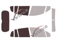 Glazing template - 3/4 rear kit - Renault Grand Modus (1) 5 doors (2007 - 2013) Glazing template - 3/4 rear kit - Renault Grand Modus (1) 5 doors (2007 - 2013)