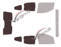 Glazing template - 3/4 rear kit - Peugeot Bipper (1) 5 doors (since 2008) Glazing template - 3/4 rear kit - Peugeot Bipper (1) 5 doors (since 2008)