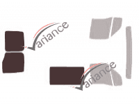Glazing template - 3/4 rear kit - Nissan Interstar (1) 5 door van (1997 - 2011)