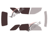 Glazing template - 3/4 rear kit - Citroën Xsara (1) Break 5 doors (1997 - 2005) Glazing template - 3/4 rear kit - Citroën Xsara (1) Break 5 doors (1997 - 2005)