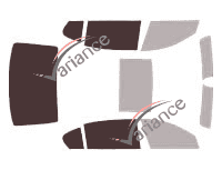 Plantilla de acristalamiento - Kit 3/4 trasero - Bmw Serie 7 / i7 (5) Long Sedan 4 puertas (2009 - 2016)