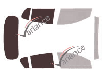 Glazing template - kit 3/4 rear - Hyundai i20 (1) 5 (2009 - 2014 doors ) Glazing template - kit 3/4 rear - Hyundai i20 (1) 5 (2009 - 2014 doors )