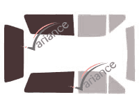 Glazing template - 3/4 rear kit - Volkswagen Polo (2) Estate 3 doors (1981 - 1994) Glazing template - 3/4 rear kit - Volkswagen Polo (2) Estate 3 doors (1981 - 1994)