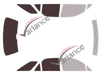 Glazing template - 3/4 rear kit - Lexus RX (1) 5 doors (1997 - 2003)