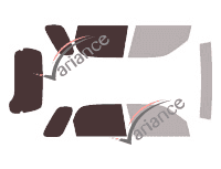 Dima di vetratura - Kit 3/4 posteriore - Daihatsu Terios (1) 5 porte (1997 - 2006)